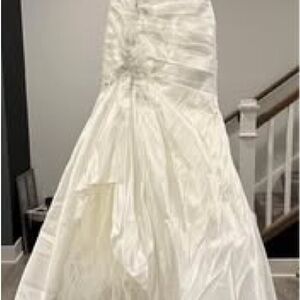 Demetrios Fit and Flare Wedding Dress with Beading